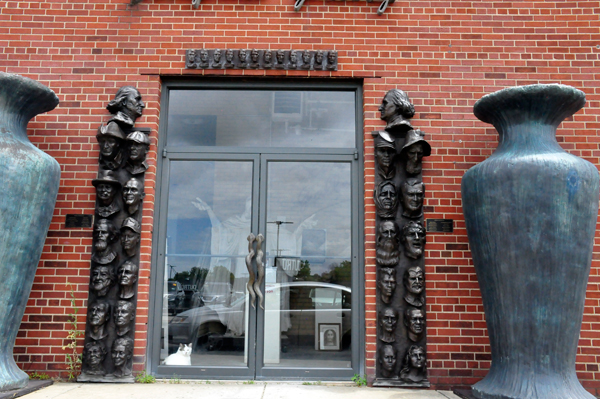 front door of the Sculpture Gallery